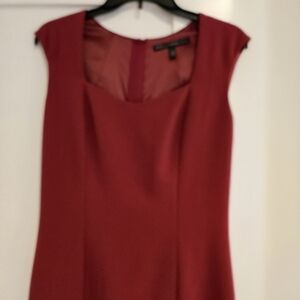 Whir House Black Market Elegant Red Sleeveless Dress